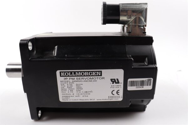 Kollmorgen AKM52G-ANCNEJ00 Servomotor 1.99kw 3000rpm 4.52A gebraucht