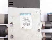 FESTO Magnetventil CPE18-M1H-5/3G-1/4 170247 + 2x MSEB-3-24V DC 389614D  #used