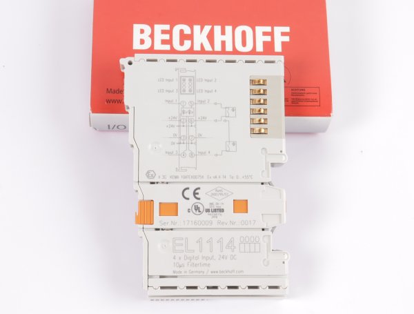 Beckhoff 4-Kanal-Digital-Eingangsklemme EL1114 #new open box