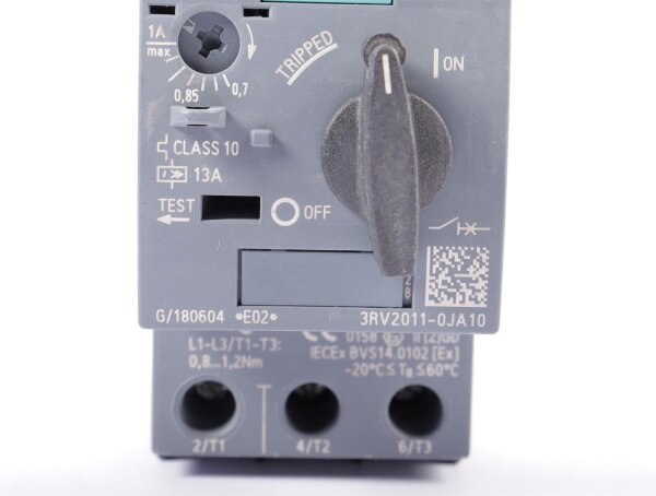 Siemens Leistungsschalter 3RV2011-0JA10 #used