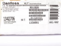 Danfoss VLT Automation Drive FC-302P2K2T5E20H1BXXXXXSXXXXANBXCXXXXDX 134G3706 #used