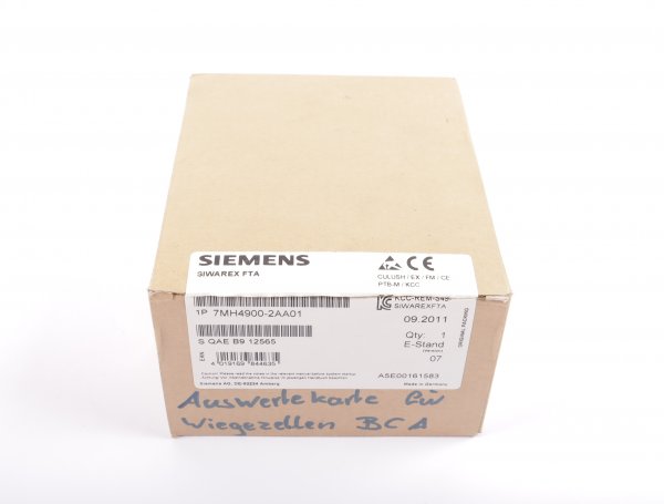 Siemens SIMATIC S7-300 Wägemodul SIWAREX FTA 7MH4900-2AA01 E-Stand:07 #new open box