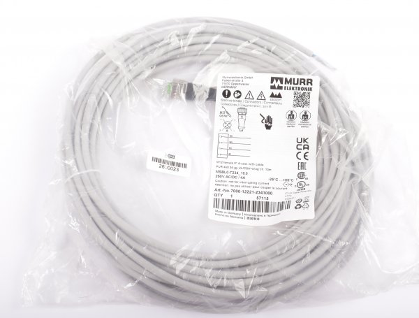 Murr Elektronik Kabel 7000-12221-2341000 57115 MSBL0-T234 10m  #new sealed
