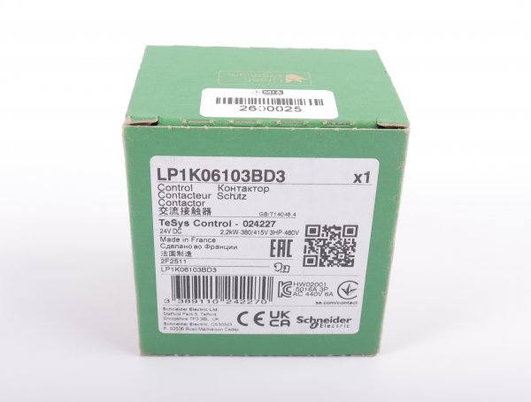 Schneider Electric Schütz TeSys Control 024227 LP1K06103BD3 #new open box