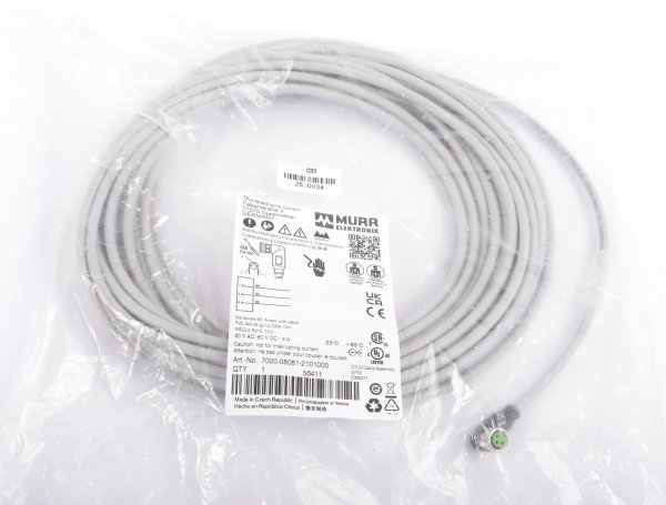 Murr Elektronik Verbindungsleitung 7000-08081-2101000 56411 10m  #new sealed